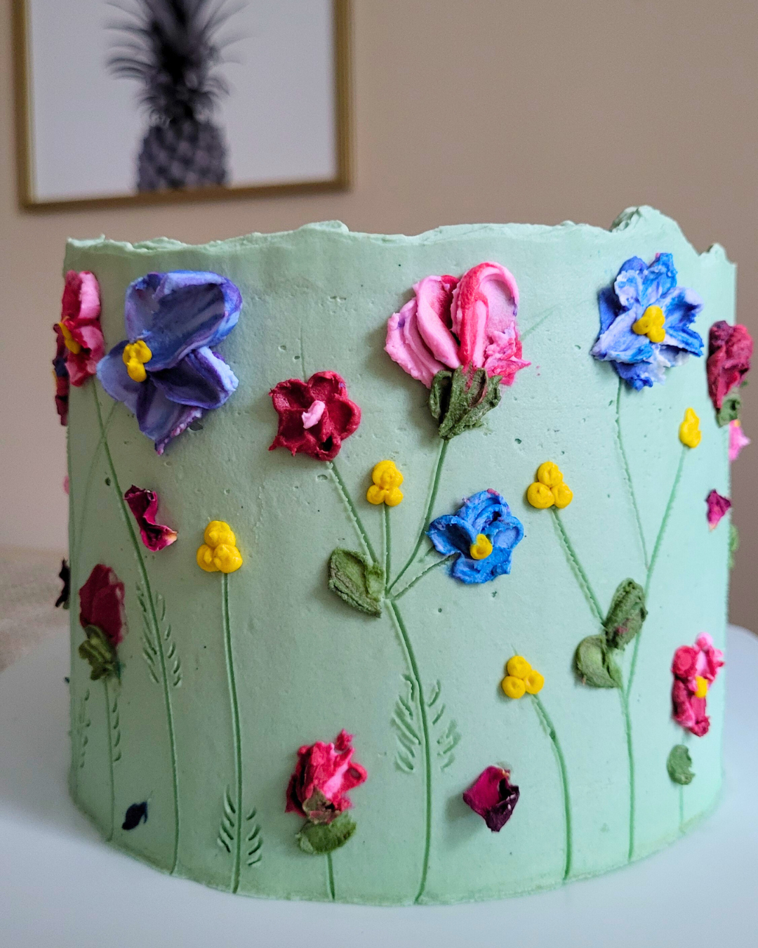Cake Buttercream Painted